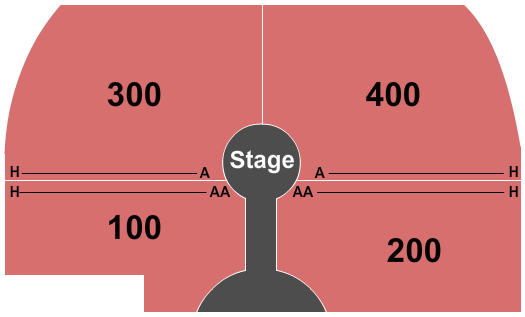 Opium Theatre at The Cosmopolitan Las Vegas End Stage Seating Chart