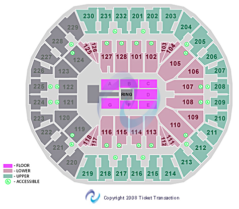 Oakland Arena WWE Seating Chart