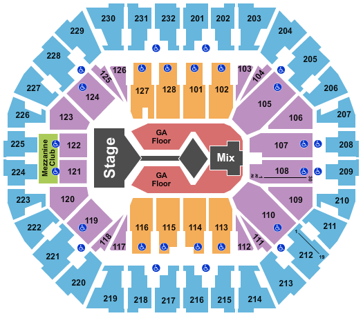 Oakland Arena BTS - Bangtan Boys Seating Chart