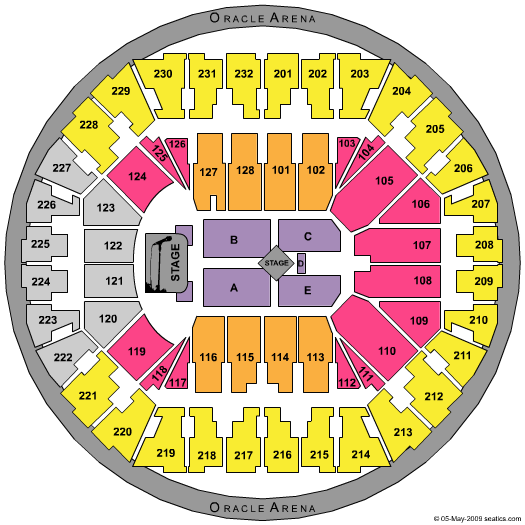Oakland Arena Beyonce Seating Chart