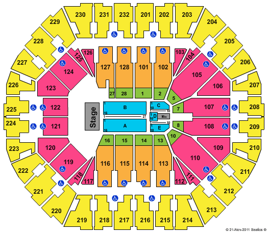 Oakland Arena Bob Seger Seating Chart