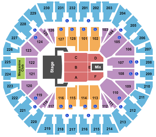 Oracle Arena Seating Chart View
