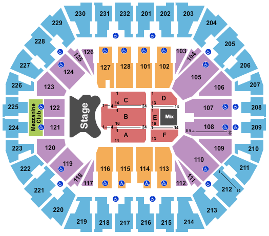 Oakland Arena Elton John Seating Chart