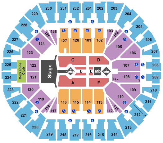 Oakland Arena Enrique - Pitbull Seating Chart