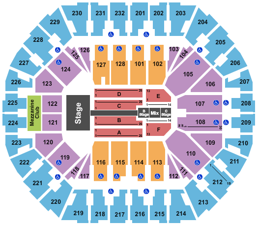 Oakland Arena Fall Out Boy Seating Chart