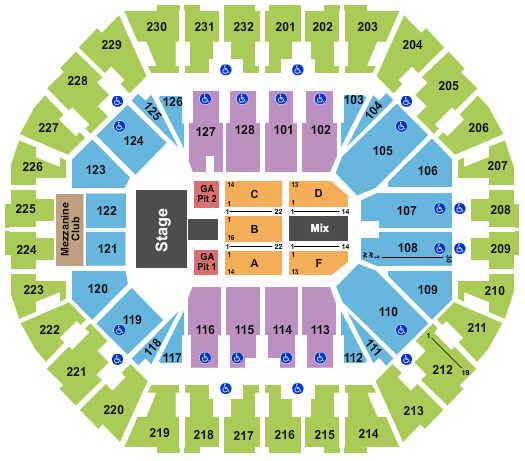 Oakland Arena Guns N Roses Seating Chart