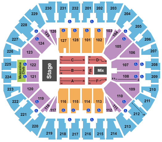 Oakland Arena Hall and Oates & Train Seating Chart