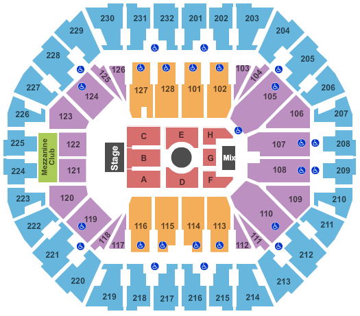 Oakland Arena J Cole Seating Chart