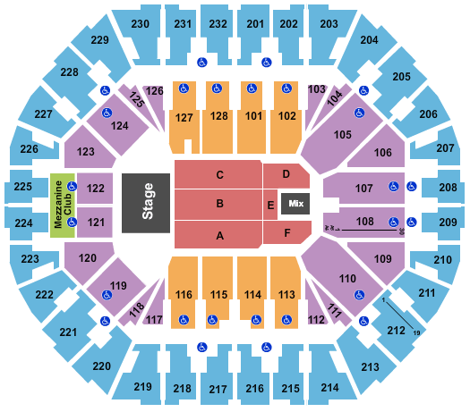 Oakland Arena seating chart event tickets center