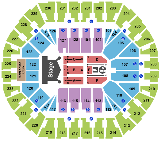 Oakland Arena KISS Seating Chart