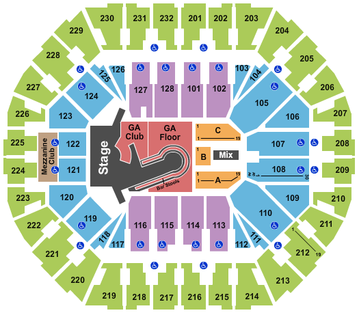 Oakland Arena Kelly Clarkson Seating Chart