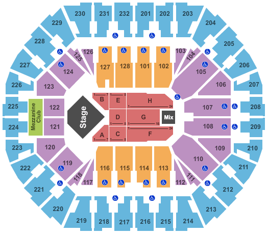 Oakland Arena Lionel Richie Seating Chart