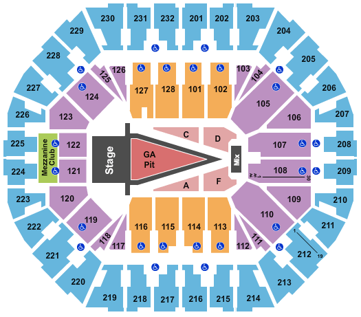Oakland Arena Maroon 5 Seating Chart