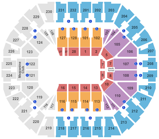 Oakland Arena Marvel Seating Chart
