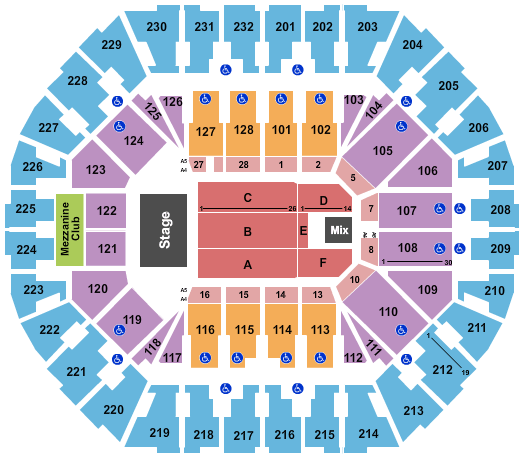 Oakland Arena Miquel Bose Seating Chart