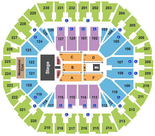 Oakland Arena Pentatonix Seating Chart