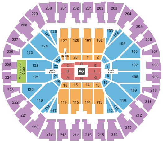 Oakland Arena Prince Seating Chart