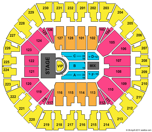 Oakland Arena R Kelly Seating Chart