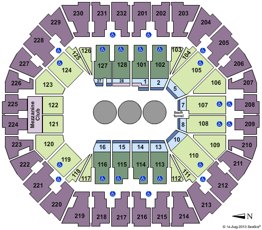 Oakland Arena Circus Seating Chart