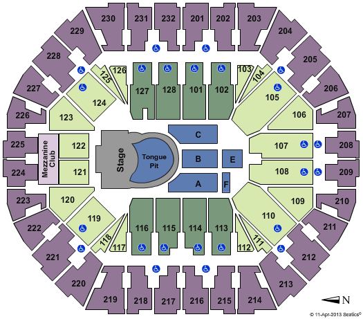 Oakland Arena Rolling Stones Seating Chart