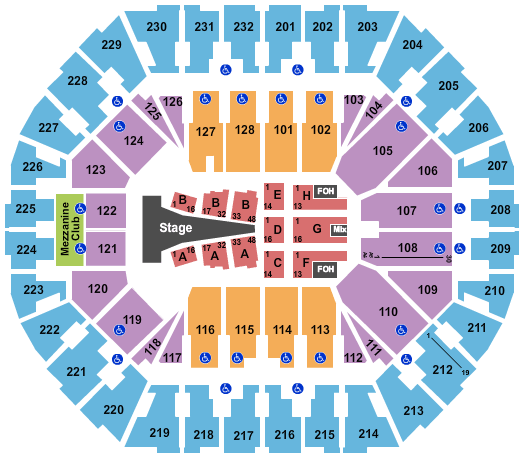 Oakland Arena Sam Smith Seating Chart