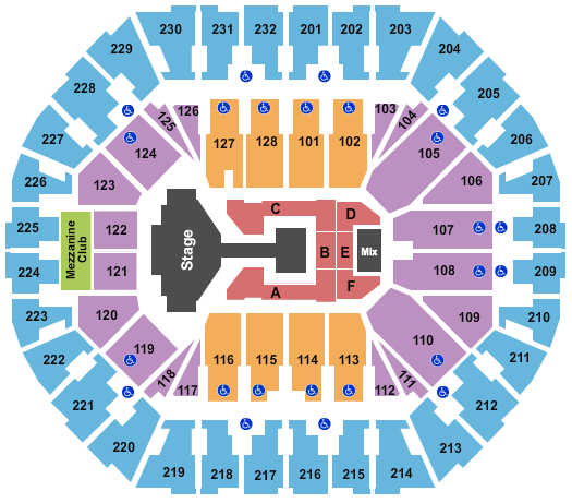 Oakland Arena Twice Seating Chart