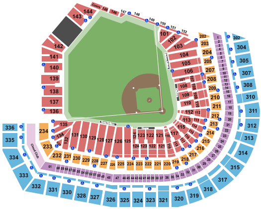 Oracle Park Baseball Seating Chart