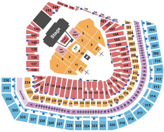Oracle Park Seating Chart