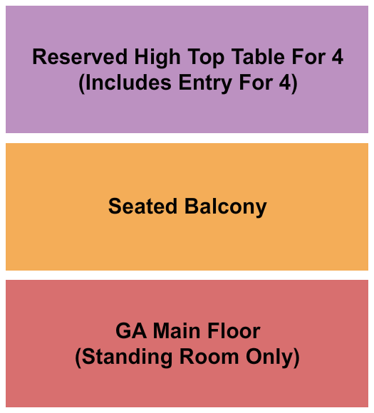 Oriental Theater - Denver GA/RSV Tables/Seated Balc Seating Chart