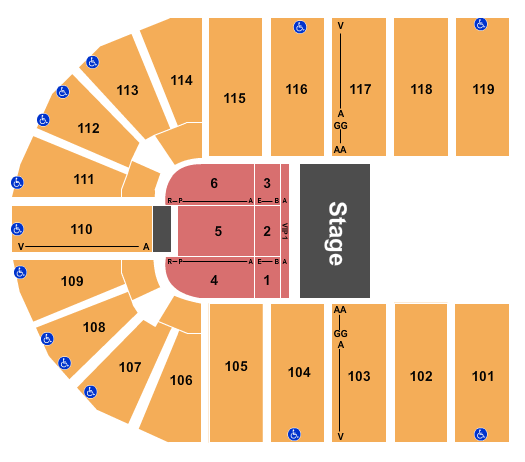 Orleans Arena - The Orleans Hotel Baby Shark Live Seating Chart