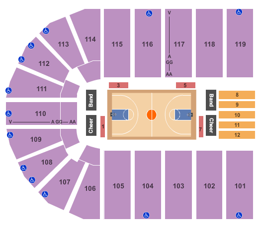 Orleans Arena Las Vegas Seating Chart