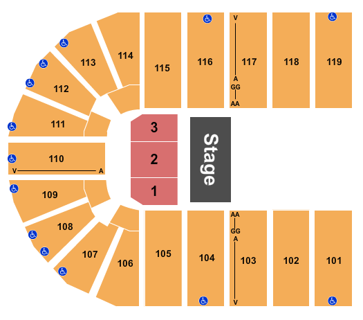 Orleans Arena - The Orleans Hotel Blippi Seating Chart