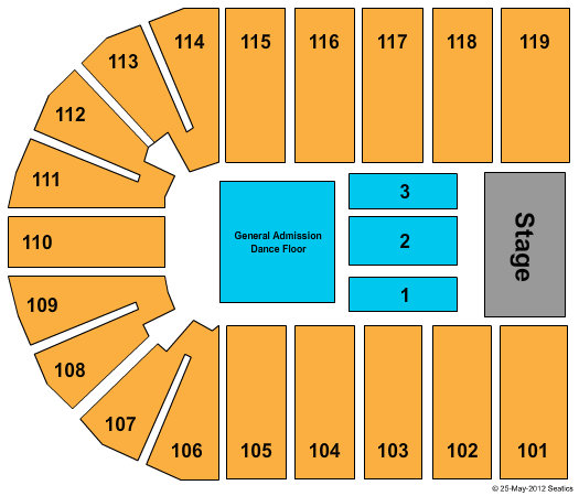 Orleans Arena - The Orleans Hotel Country Fest Seating Chart