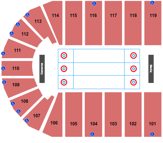Orleans Arena - The Orleans Hotel Curling Seating Chart