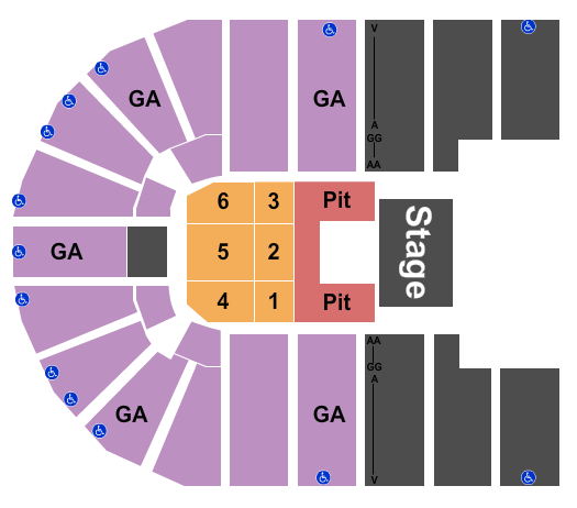 Orleans Arena - The Orleans Hotel Hillsong United Seating Chart