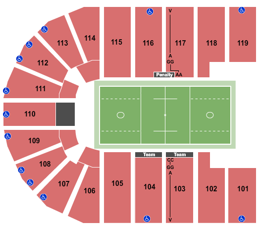 Orleans Arena - The Orleans Hotel Lacrosse Seating Chart