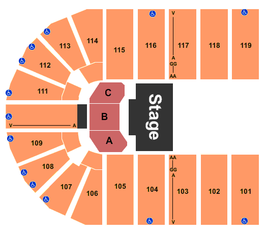 Orleans Arena - The Orleans Hotel Paw Patrol Live Seating Chart