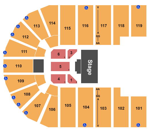 Orleans Arena - The Orleans Hotel Paw Patrol Seating Chart