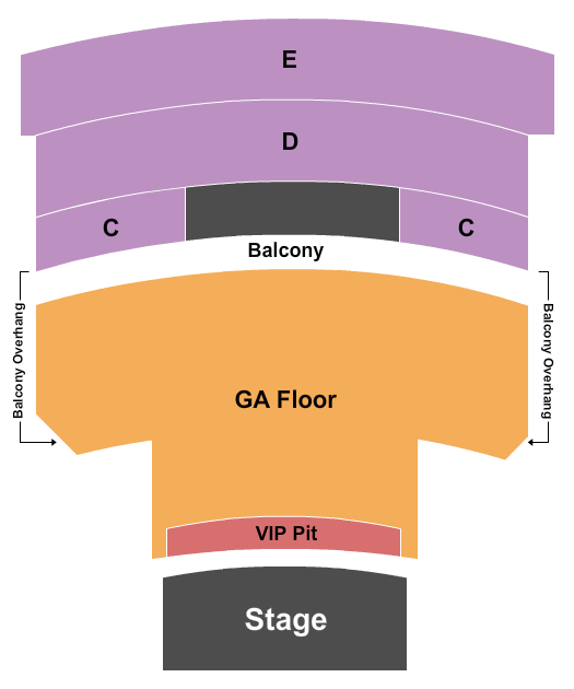 Orpheum Theatre - Madison VIP Pit - GA Floor Seating Chart