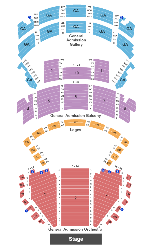 Orpheum Theater - New Orleans Seating Chart