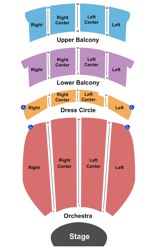 Orpheum Theatre Vancouver Seating Chart Star Tickets