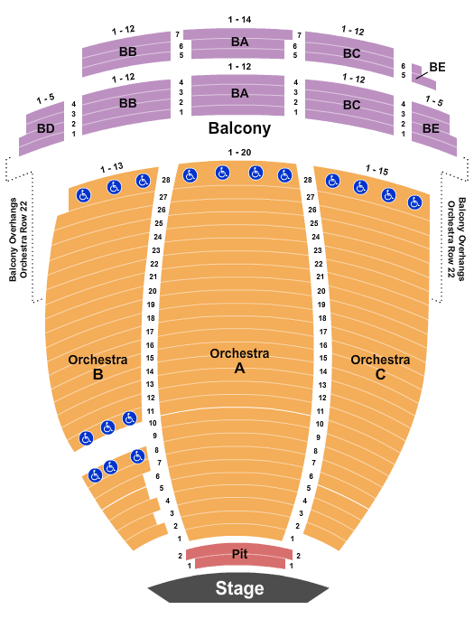 Orpheum Theatre New York Seating Chart