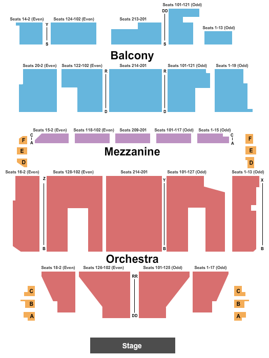 The Wilbur Boston Seating Chart