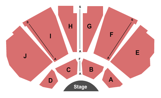 Skyline Event Center at Osage Casino Endstage Seating Chart