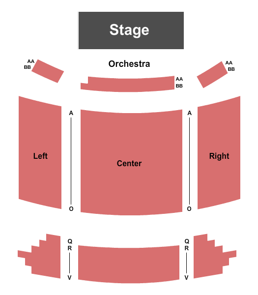 Oscar Peterson Concert Hall End Stage Seating Chart