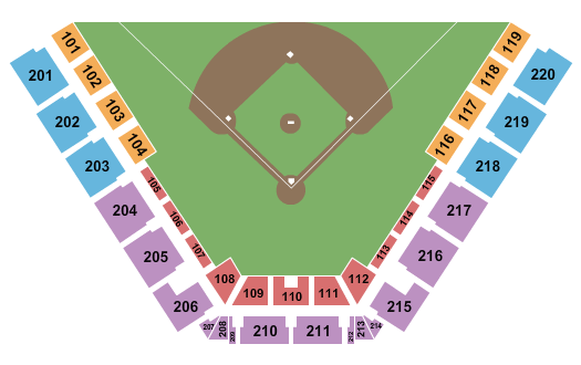 Osceola County Stadium At Osceola Heritage Park Baseball Seating Chart