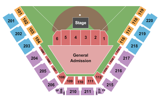 Osceola County Stadium At Osceola Heritage Park Endstage Concert Seating Chart
