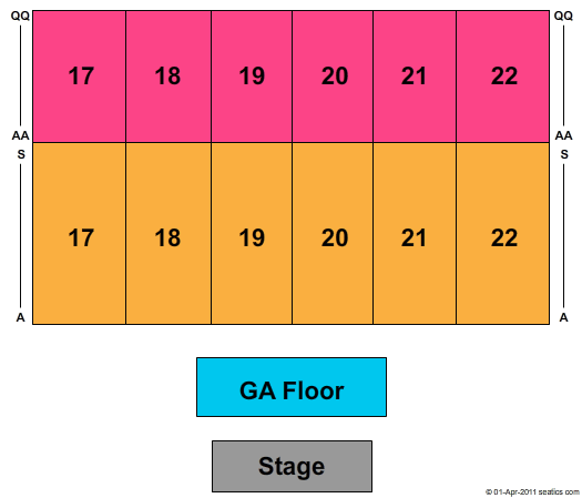 TD Place Arena Pixies Seating Chart