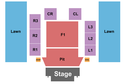 Outdoor Amphitheater At Ford Idaho Center X Fest Seating Chart
