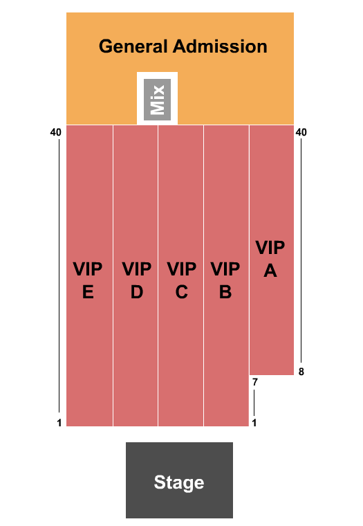Outdoors At Seminole Casino Center - Immokalee End Stage Seating Chart